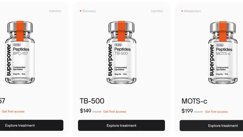 Superpower Opens $149-a-Month BPC-157 Pre-Orders Two Days After HHS Eased Peptide Enforcement